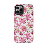 STUBBIE Phone Case for Apple iPhone - Pink Lily Flower Phone Case