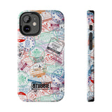 STUBBIE Phone Case for Apple iPhone - Travel Stamp Stubbie