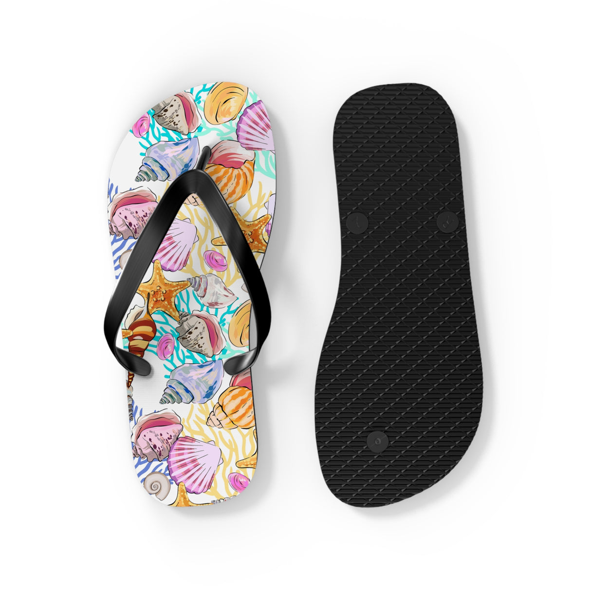 Flip Flops With Seashells
