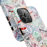 STUBBIE Phone Case for Apple iPhone - Travel Stamp Stubbie