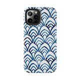 STUBBIE Phone Case for Apple iPhone - Blue Art Deco Phone Case
