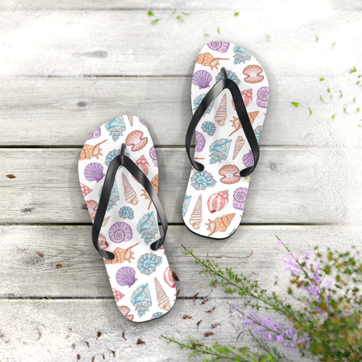 Flip Flops With Shells