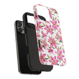 STUBBIE Phone Case for Apple iPhone - Pink Lily Flower Phone Case