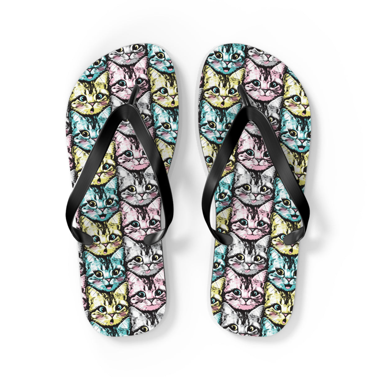 Cute Kitten Flip Flops