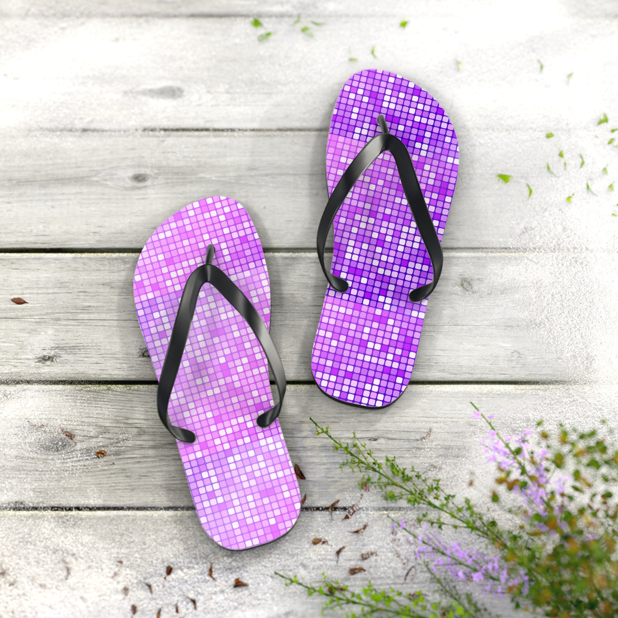 STUBBIE Flip Flops - Purple Party STUBBIE