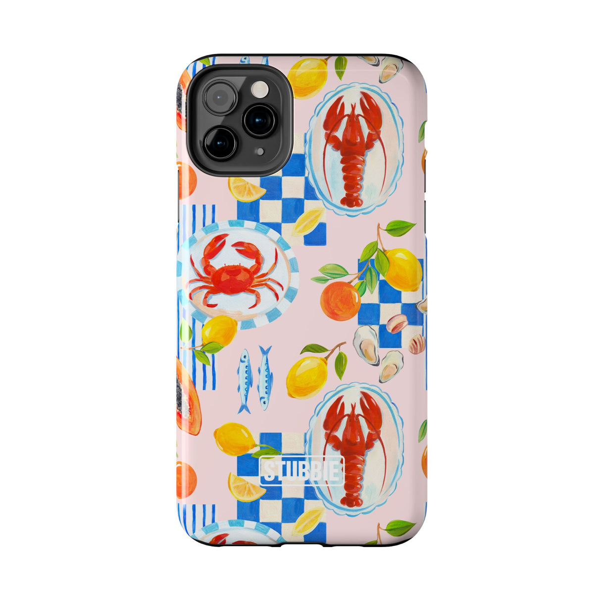 STUBBIE Phone Case for Apple iPhone - Italian Summer Seafood Stubbie