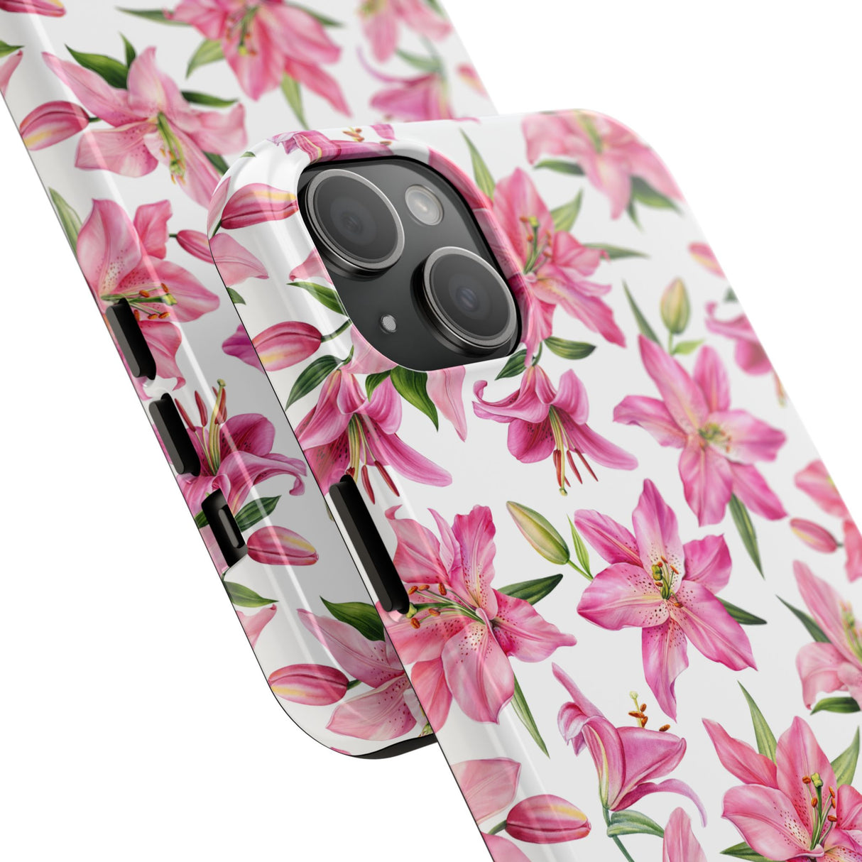 STUBBIE Phone Case for Apple iPhone - Pink Lily Flower Phone Case