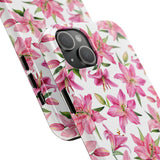 STUBBIE Phone Case for Apple iPhone - Pink Lily Flower Phone Case