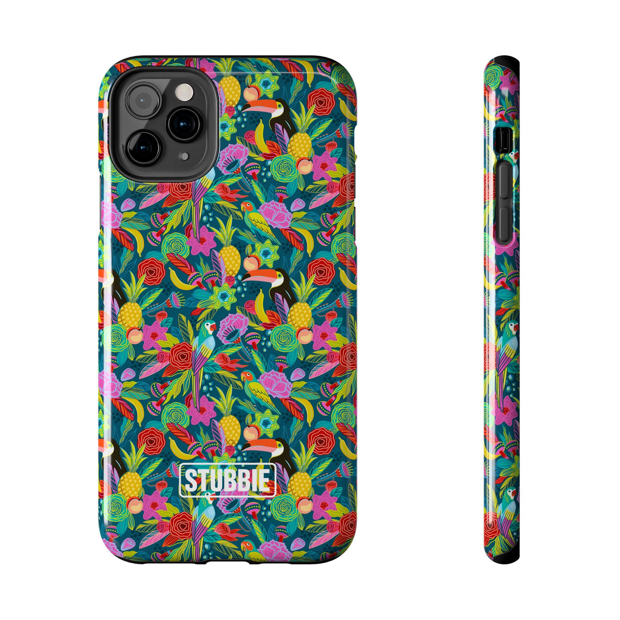 STUBBIE Phone Case for Apple iPhone - Hiding Jungle Birds Stubbie