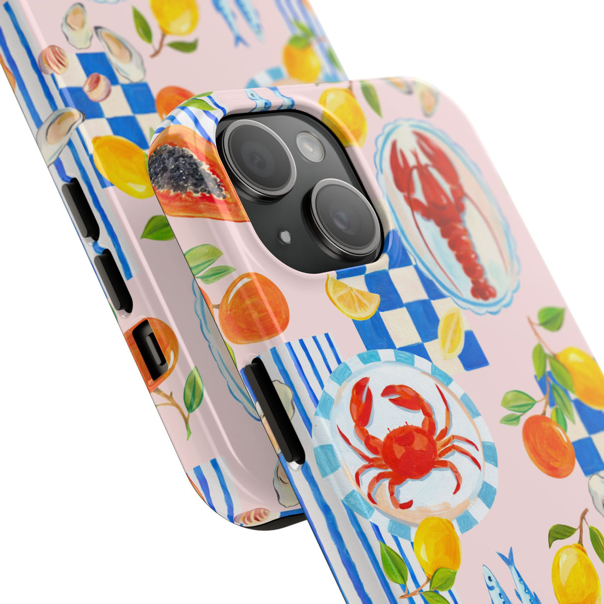 STUBBIE Phone Case for Apple iPhone - Italian Summer Seafood Stubbie