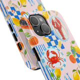 STUBBIE Phone Case for Apple iPhone - Italian Summer Seafood Stubbie