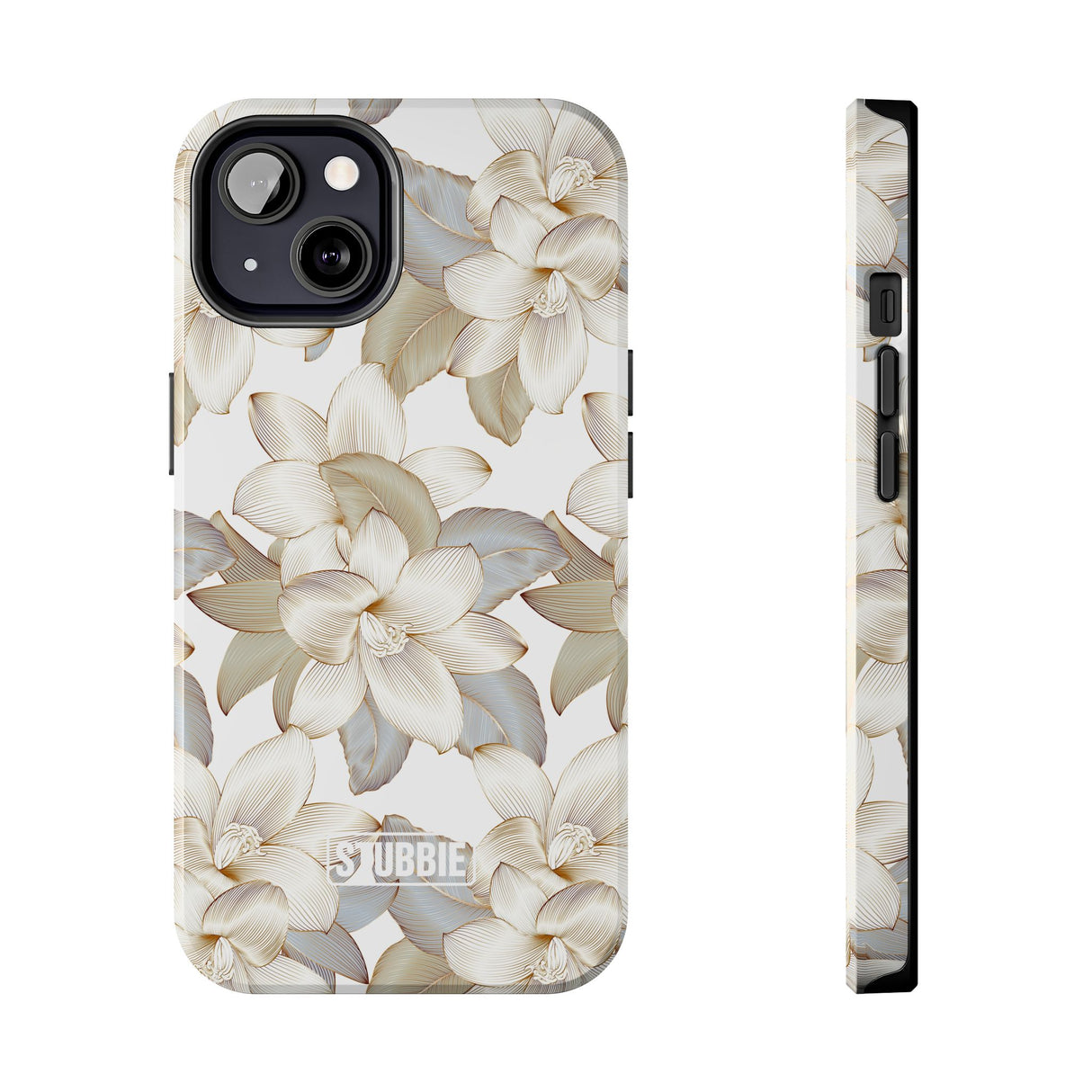 STUBBIE Phone Case for Apple iPhone - White Flowers Phone Case