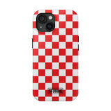 STUBBIE Phone Case for Apple iPhone - Red Checkered Phone Case