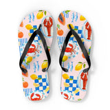 STUBBIE Flip Flops - Italian Summer Seafood STUBBIE