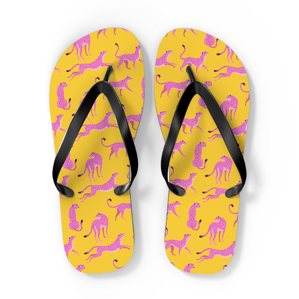 Cheetah Flip Flops