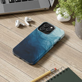 STUBBIE Phone Case for Apple iPhone - Blue Marble Phone Case