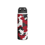 Red Camouflage Stainless Steel Water Bottle