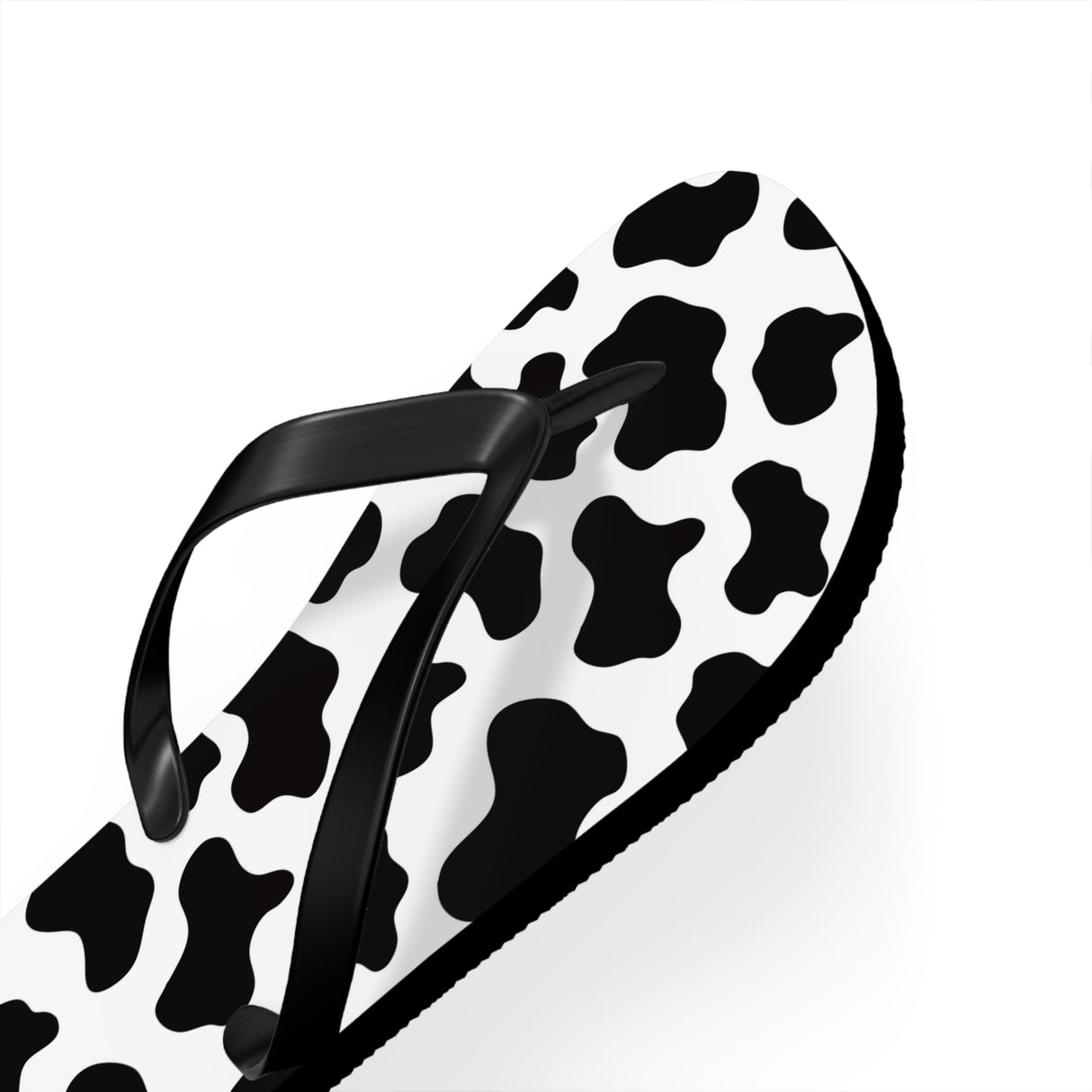 Cow Print Flip Flops