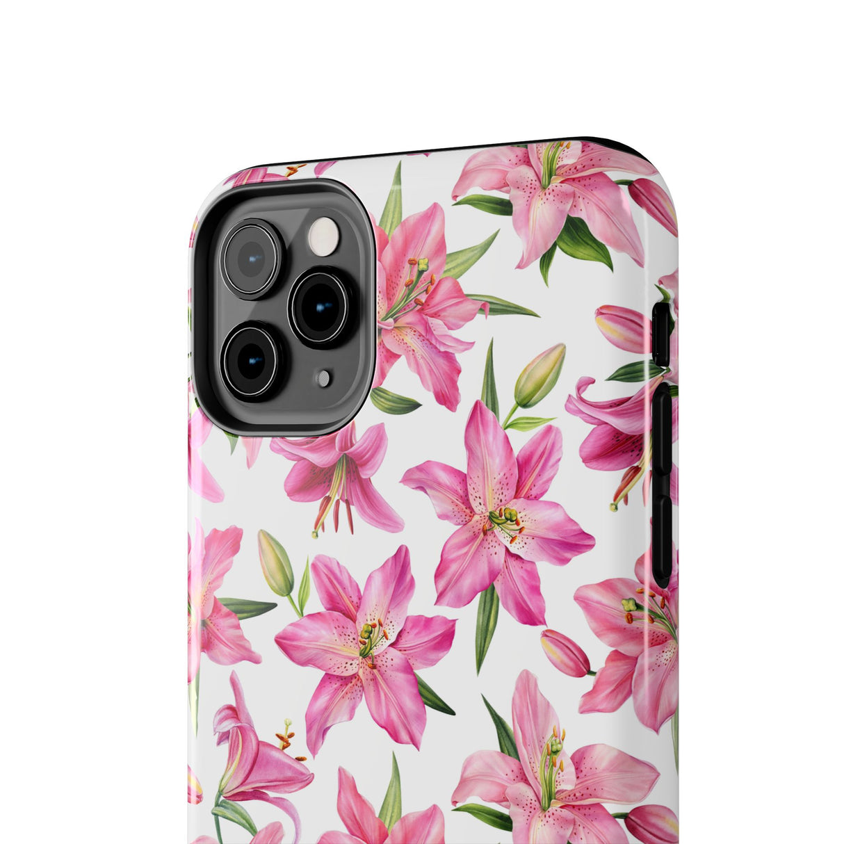STUBBIE Phone Case for Apple iPhone - Pink Lily Flower Phone Case