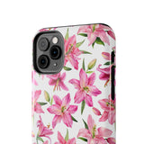 STUBBIE Phone Case for Apple iPhone - Pink Lily Flower Phone Case
