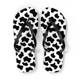 Cow Print Flip Flops