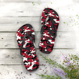 Red Camo Flip Flops