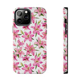 STUBBIE Phone Case for Apple iPhone - Pink Lily Flower Phone Case