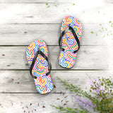 Pink Rainbow Flip Flops