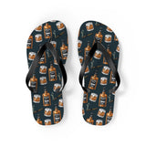 Cognac Flip Flops