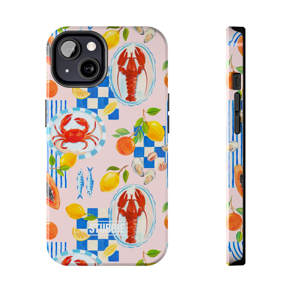 STUBBIE Phone Case for Apple iPhone - Italian Summer Seafood Stubbie