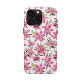 STUBBIE Phone Case for Apple iPhone - Pink Lily Flower Phone Case