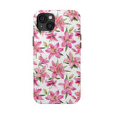 STUBBIE Phone Case for Apple iPhone - Pink Lily Flower Phone Case