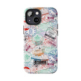 STUBBIE Phone Case for Apple iPhone - Travel Stamp Stubbie