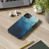 STUBBIE Phone Case for Apple iPhone - Blue Marble Phone Case