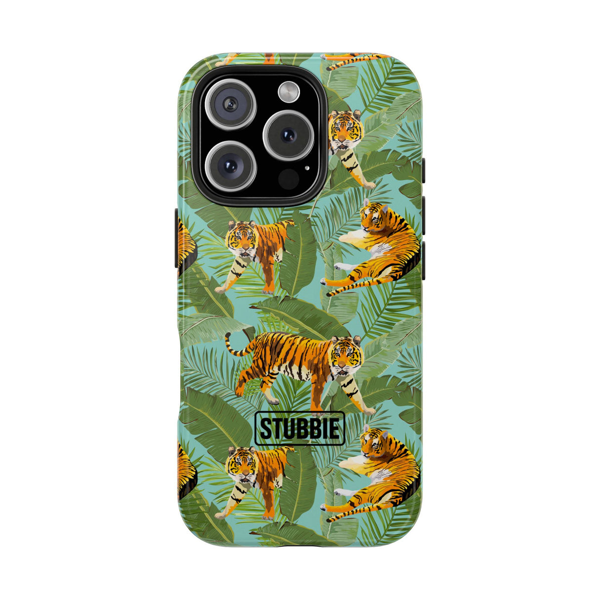 STUBBIE Phone Case for Apple iPhone - Jungle Tiger Stubbie