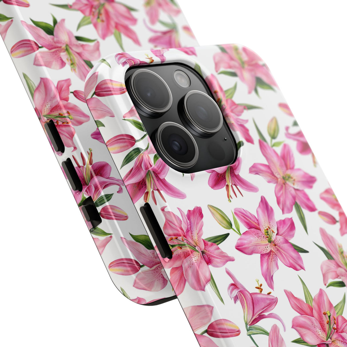 STUBBIE Phone Case for Apple iPhone - Pink Lily Flower Phone Case