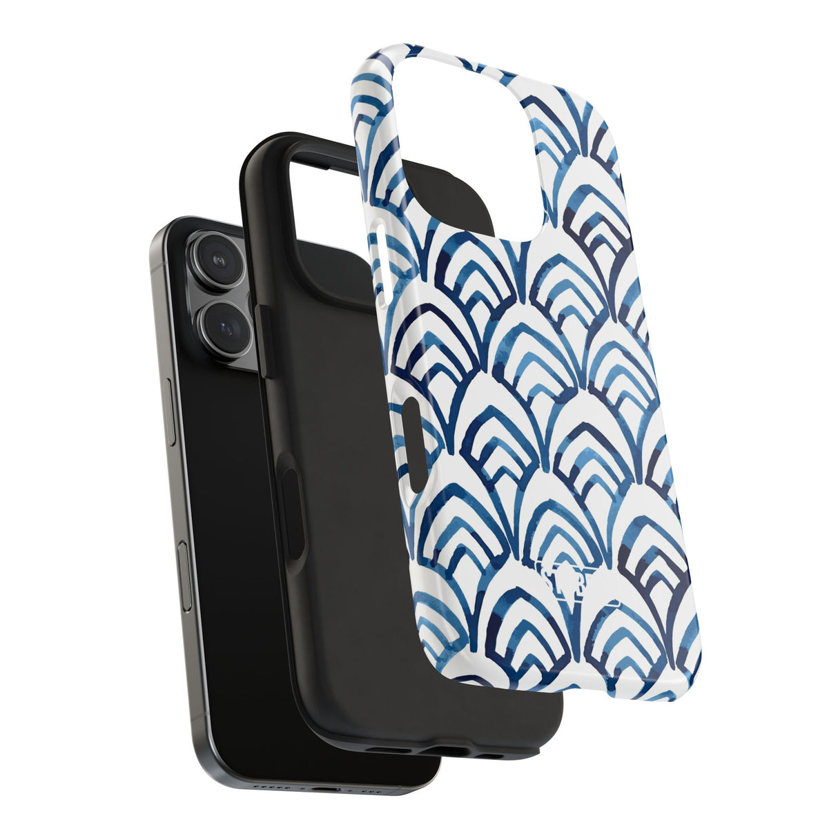STUBBIE Phone Case for Apple iPhone - Blue Art Deco Phone Case