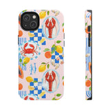 STUBBIE Phone Case for Apple iPhone - Italian Summer Seafood Stubbie
