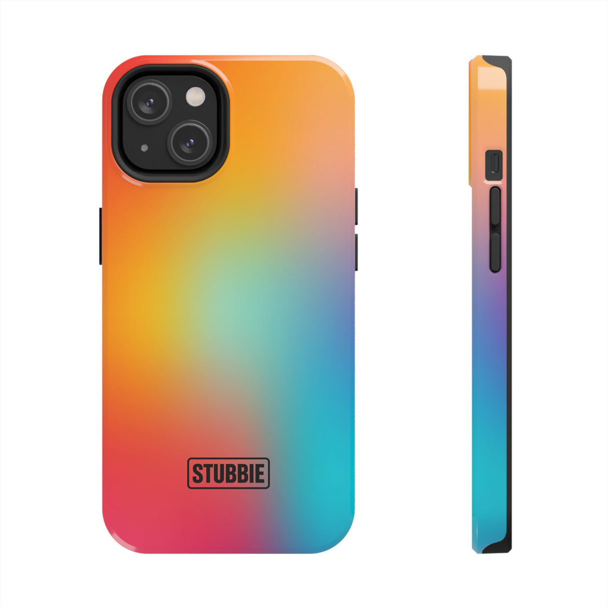 STUBBIE Phone Case for Apple iPhone - Rainbow Blue Stubbie