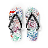 STUBBIE Flip Flops - Travel Stamp STUBBIE