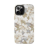 STUBBIE Phone Case for Apple iPhone - White Flowers Phone Case