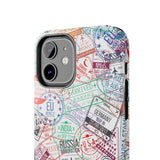 STUBBIE Phone Case for Apple iPhone - Travel Stamp Stubbie