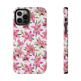 STUBBIE Phone Case for Apple iPhone - Pink Lily Flower Phone Case
