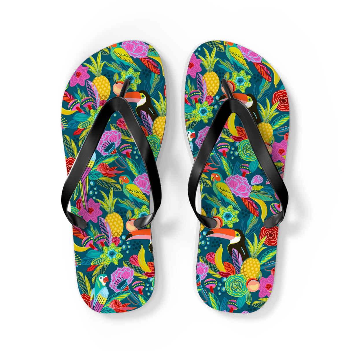 STUBBIE Flip Flops - Hiding Jungle Birds STUBBIE
