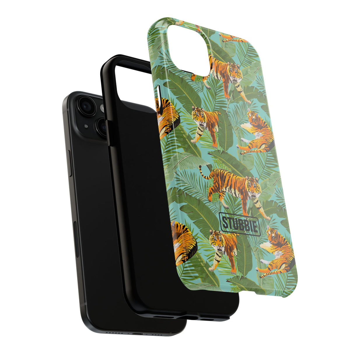 STUBBIE Phone Case for Apple iPhone - Jungle Tiger Stubbie
