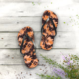 Orange Tie Dye Flip Flops
