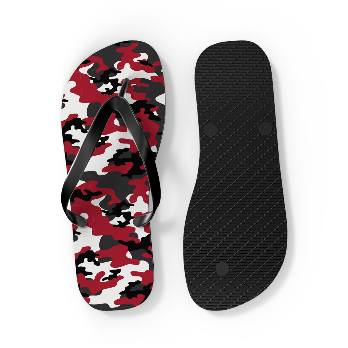 Red Camo Flip Flops