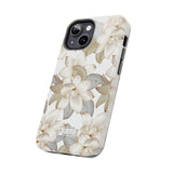 STUBBIE Phone Case for Apple iPhone - White Flowers Phone Case