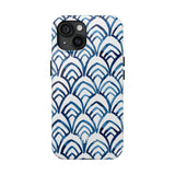 STUBBIE Phone Case for Apple iPhone - Blue Art Deco Phone Case