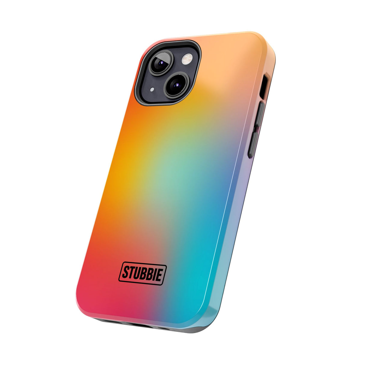 STUBBIE Phone Case for Apple iPhone - Rainbow Blue Stubbie